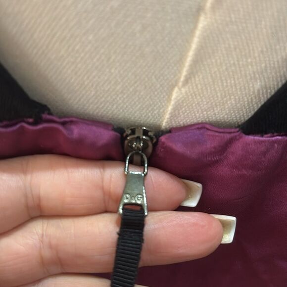 Dolce& Gabbana Elegant Pink and Black Women's Dress, US6 - Picture 6 of 8